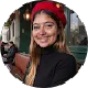 Google profile photo of reviewer Dulce G Monzon, smiling in a red beret.